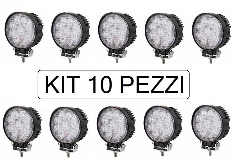 10er-Pack Scheinwerfer 27W 27 Watt 9 LED 12V Auto Für Arbeitsboot Jeep