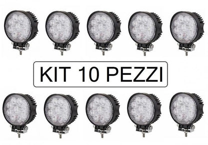 10er-Pack Scheinwerfer 27W 27 Watt 9 LED 12V Auto Für Arbeitsboot Jeep