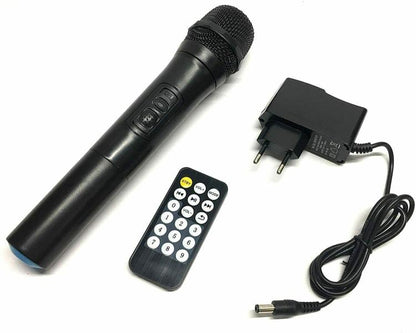 VERSTÄRKTER KARAOKE-LED-LAUTSPRECHER 300W PMPO BLUETOOTH USB SD MIKROFON UND FERNBEDIENUNG