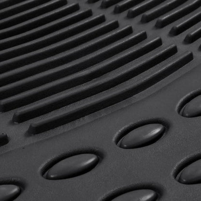 Top Drive Set 4 Fußmatten Universal-Auto-Gummimatten Wasserdicht Schwarz