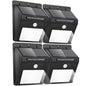 4 SOLAR LED OUTDOOR GARDEN SPOTLIGHT PHOTOVOLTAIC WITH LIGHT SENSOR