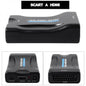 SCART to HDMI 1080P Converter Adapter for HDTV Wii XBox PS3 Sky DVD