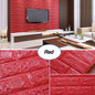 3D BRICK EFFECT WALLPAPER STICKER SPONGE PANEL WALLS 70X77CM RED