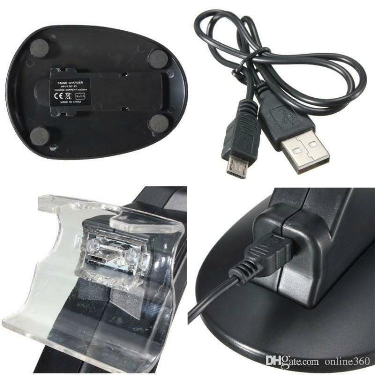 LADESTATION FÜR 2 PLAYSTATION 4 CONTROLLER DUALSHOCK V2 PS4 LADEGERÄT DOCKINGSTATION