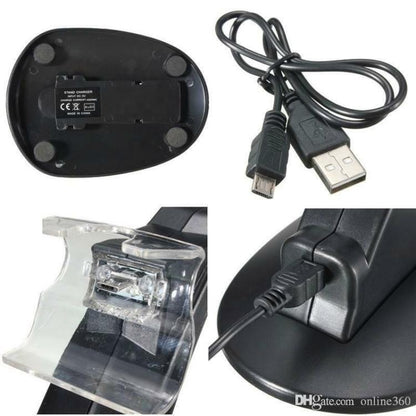 LADESTATION FÜR 2 PLAYSTATION 4 CONTROLLER DUALSHOCK V2 PS4 LADEGERÄT DOCKINGSTATION