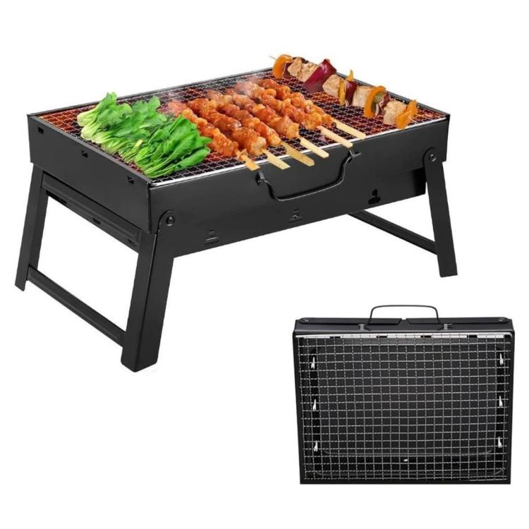 Barbecue da Tavolo Carbonella Grill con Valigetta Portatile Barbeque BBQ Pieghevole Campeggio