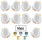 10x RECESSED LED SPOTLIGHT 5W 3in1 COOL NATURAL WARM WHITE LIGHT CEILING SPRING