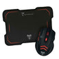 Techmade USB Mouse Kit + Red LED Gaming Mouse Pad PC Notebook