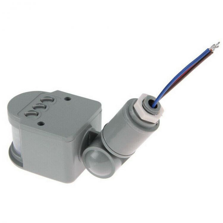 180° Infrarot-Bewegungssensor PIR 220V Dämmerungsschalter LED-Scheinwerfer-Grau