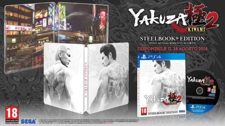 Yakuza Kiwami 2 Steelbook Edition PS4 Videospiel Playstation 4 Spiel Pal Neu