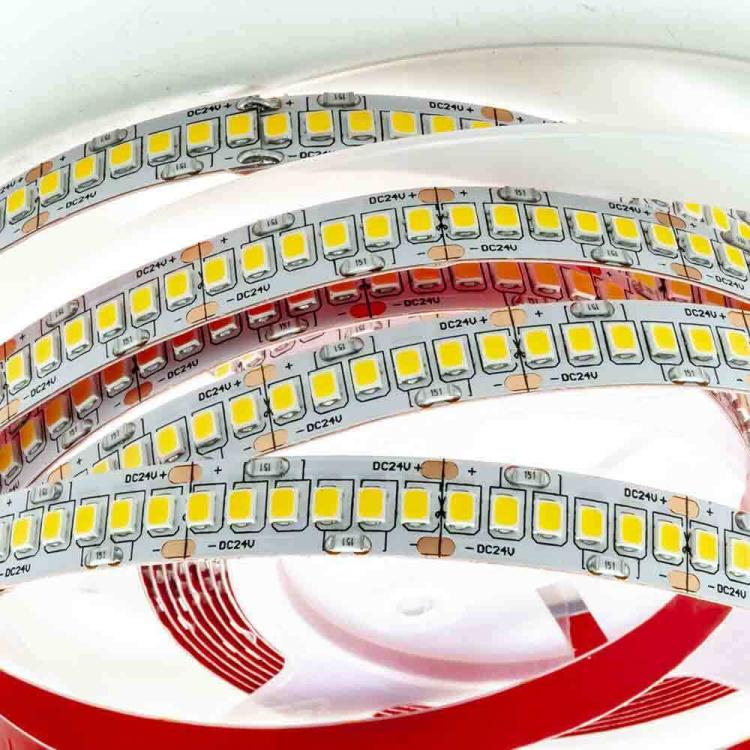 LED-Streifen 5M 600 LEDs 2835 61W 24V Rolle 5m doppelseitig | Warmweiß 3000K