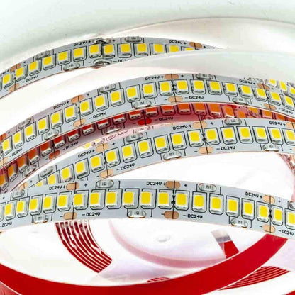 LED-Streifen 5M 600 LEDs 2835 61W 24V Rolle 5m doppelseitig | Warmweiß 3000K