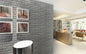 3D BRICK EFFECT WALLPAPER STICKER SPONGE PANEL WALLS 70X77CM GREY