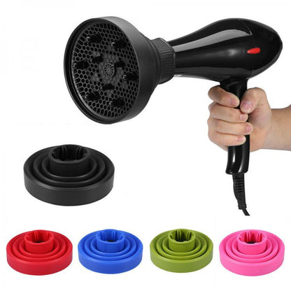 DIFFUSORE UNIVERSALE PER PHON ASCIUGACAPELLI IN SILICONE E PIEGHEVOLE DA VIAGGIO