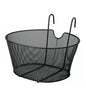 OVAL FRONT BIKE BASKET LUGGAGE CARRIER BLACK BICYCLE BASKET WITH HOOKS 1674