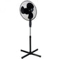 Pedestal Fan Silence 45W Blade 40Cm 3 Speeds Adjustable Height Black