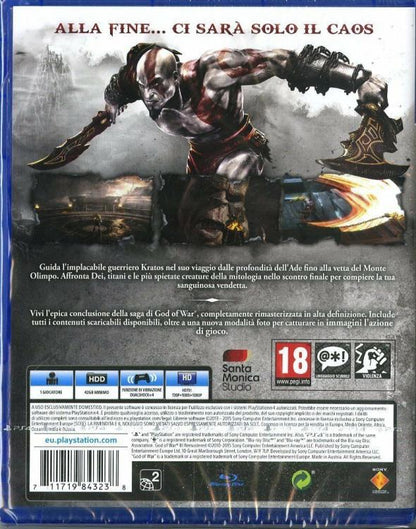 God Of War III 3 Remastered Ps4 Videogioco Italiano Playstation 4 Gioco Nuovo