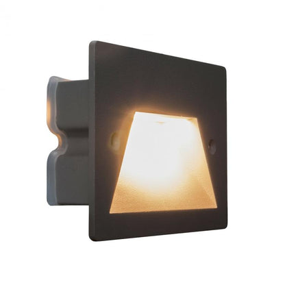LED-Bodeneinbaustrahler IP65 3W Einbauleuchte für 503-Dose Treppe Garten 4000K/Schwarz
