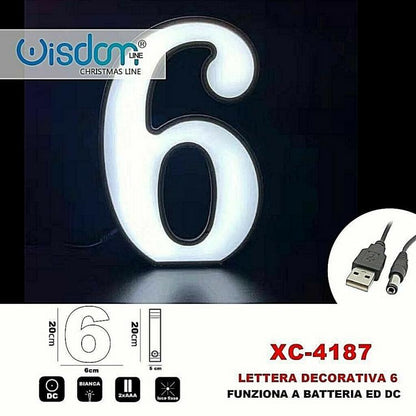 6er LED Dekorative batteriebetriebene Weihnachtsbeleuchtung, weiß