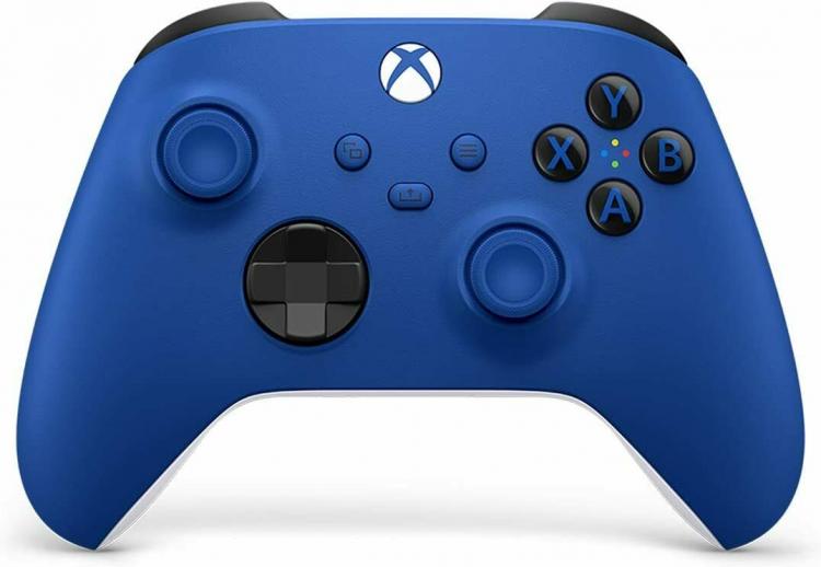 Microsoft Xbox Series X/S Blue Shock Pad Wireless One Controller Gamepad Blau Neu