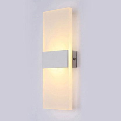 APPLIQUE A LED DA PARETE CASA ARREDO MODERNO LAMPADA 3000K 16W LUCE CALDA MURO