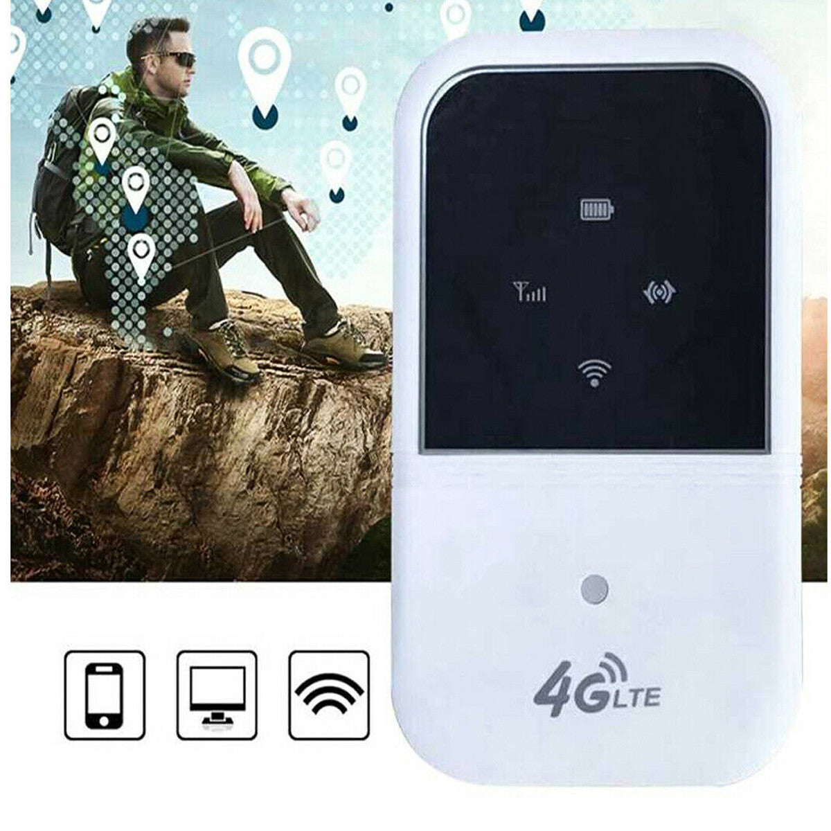MINI ROUTER WIFI MODEM PORTATILE 3G 4G LTE HOTSPOT WIRELESS RICARICABILE M80