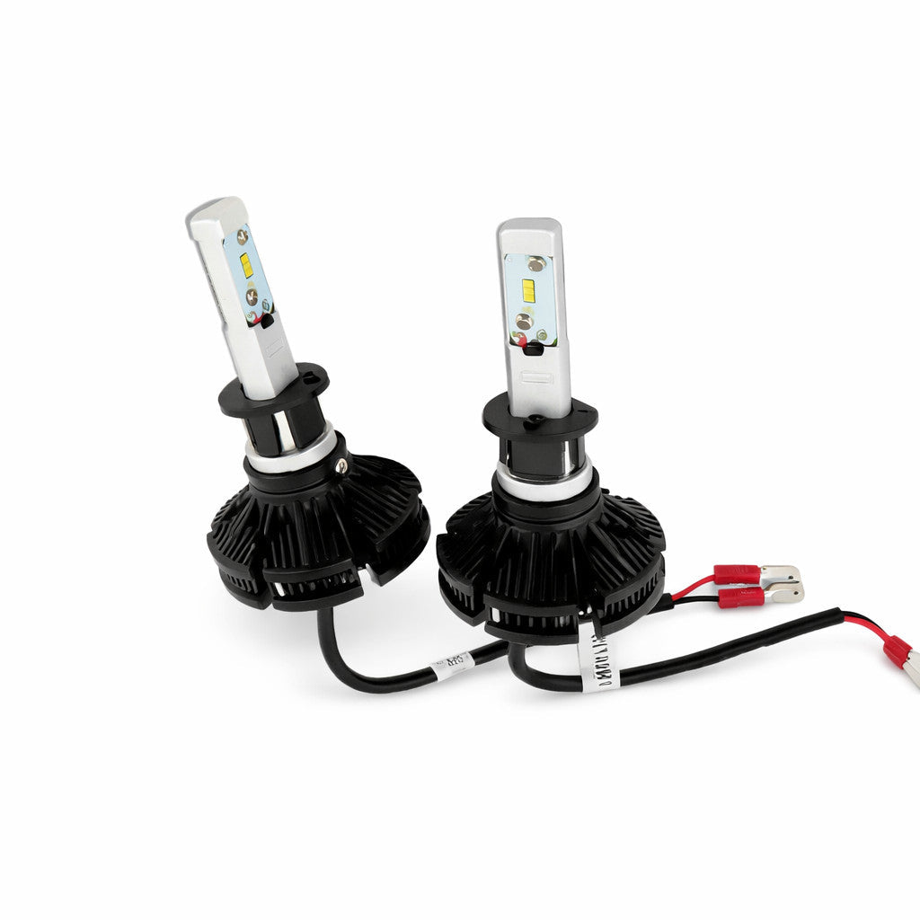 COPPIA LAMPADE FARI RICAMBIO AUTO LED 7S H1 ALTA LUMINOSITA' BIANCO FREDDO 50W