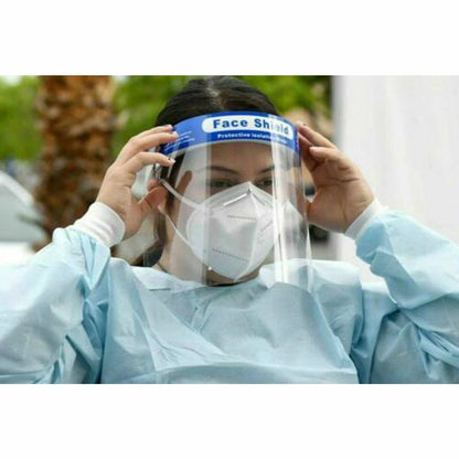 SET 4 VISIERE PROTETTIVA TRASPARENTE VISIERA VISO PROTEZIONE PARASCHIZZI TESTA