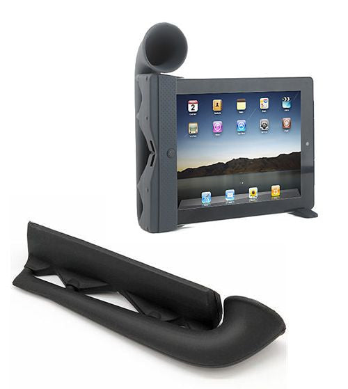 AMPLIFICATORE STAND DOCK CASSA SPEAKER ALTOPARLANTE IHORN PER IPAD 2 3