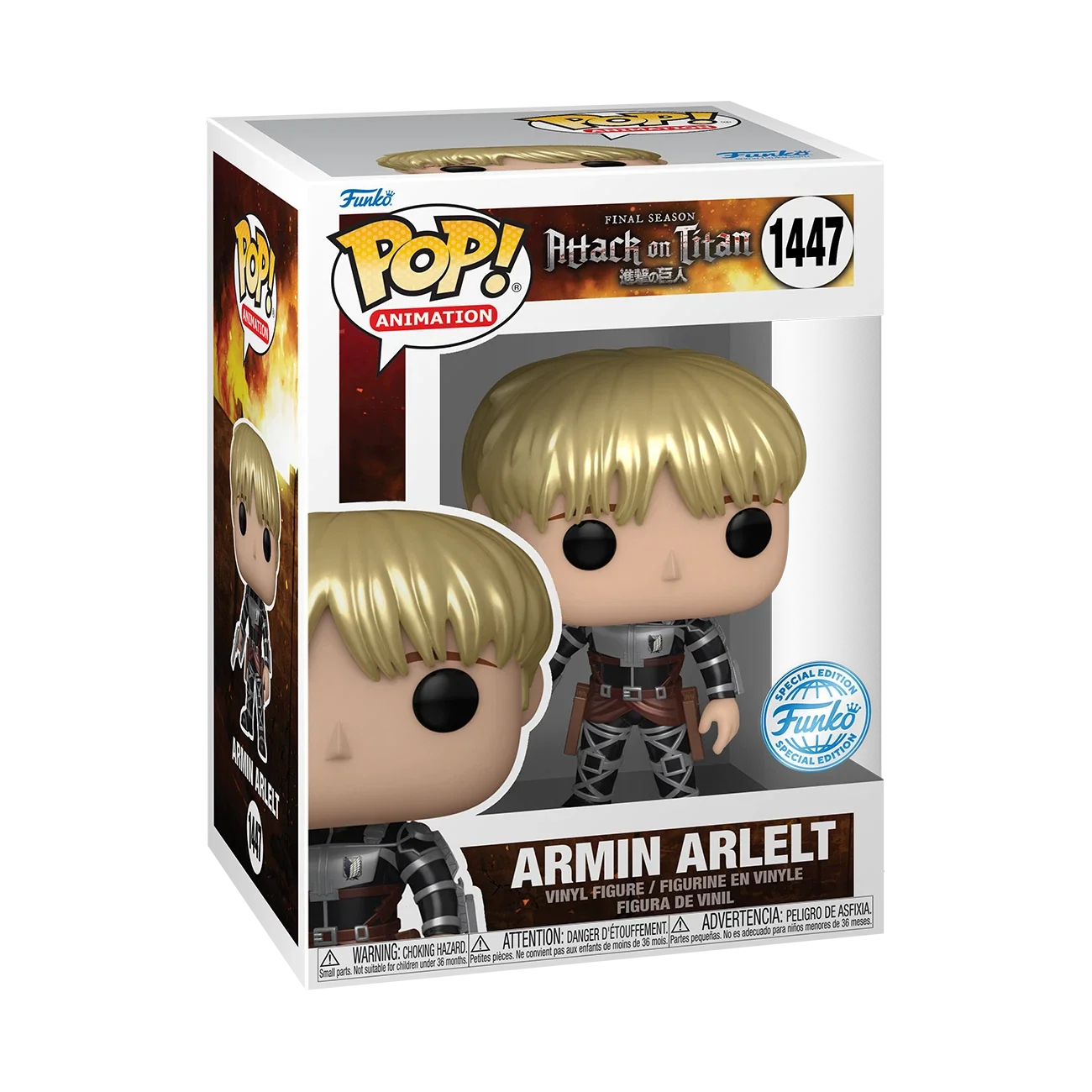 Funko Pop ! Animation Attack On Titan S5 - (1447) Armin Arlert Special Edition