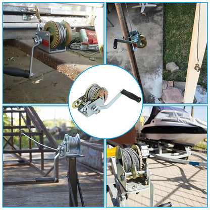 PARANCO MONTACARICHI VERRICELLO GANCIO MANUALE ARGANO 800 LBS CAVO ACCIAIO