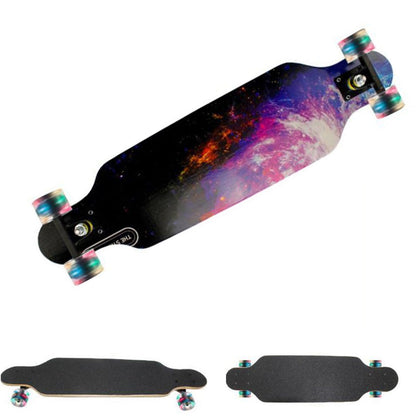 SKATEBOARD SKATE IN LEGNO FANTASIA COLORATO BAMBINI RAGAZZI 80CM 06063