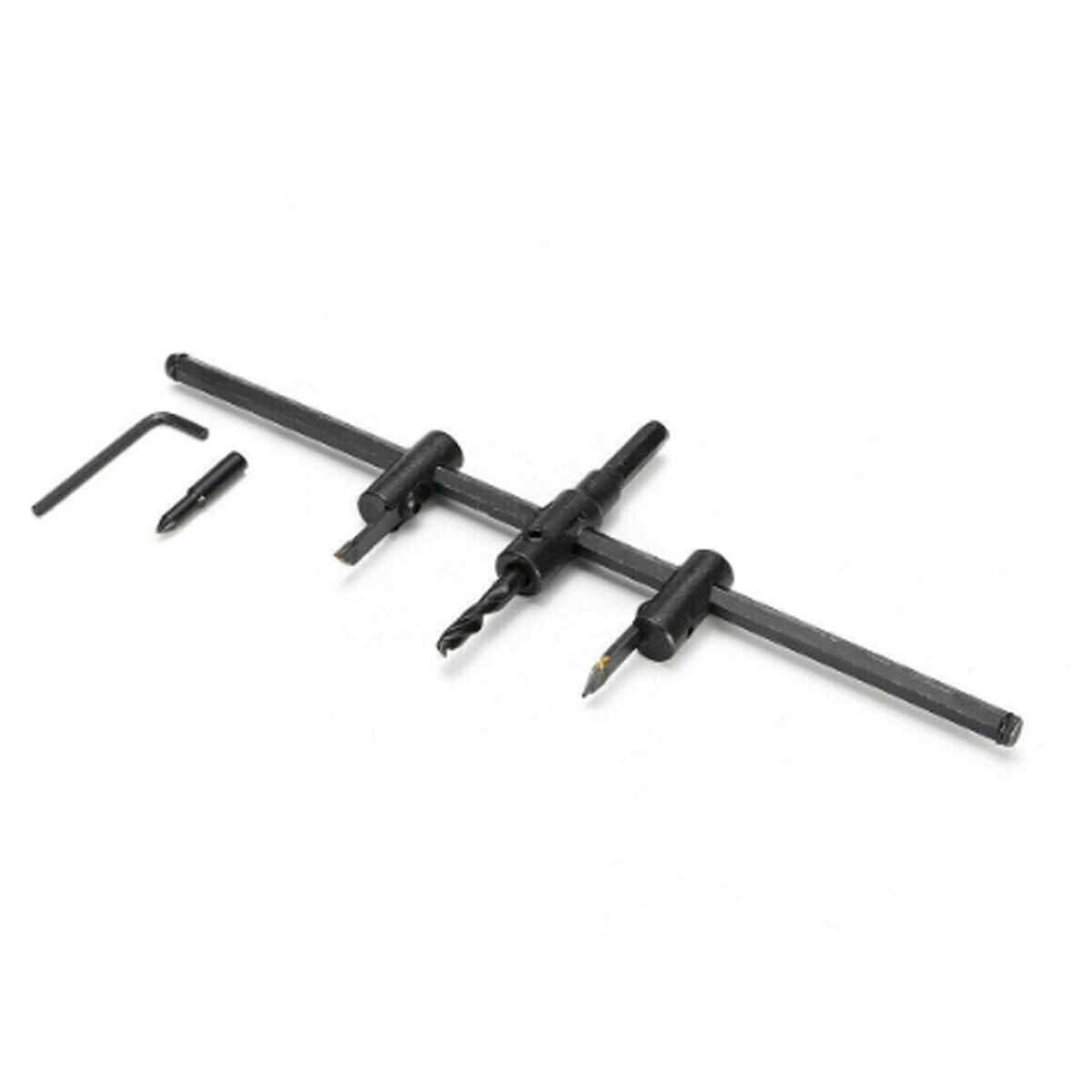 PUNTA TRAPANO TAGLIERINA CIRCOLARE GUIDA REGOLABILE TAGLIO FORO CARTONGESSO 30CM