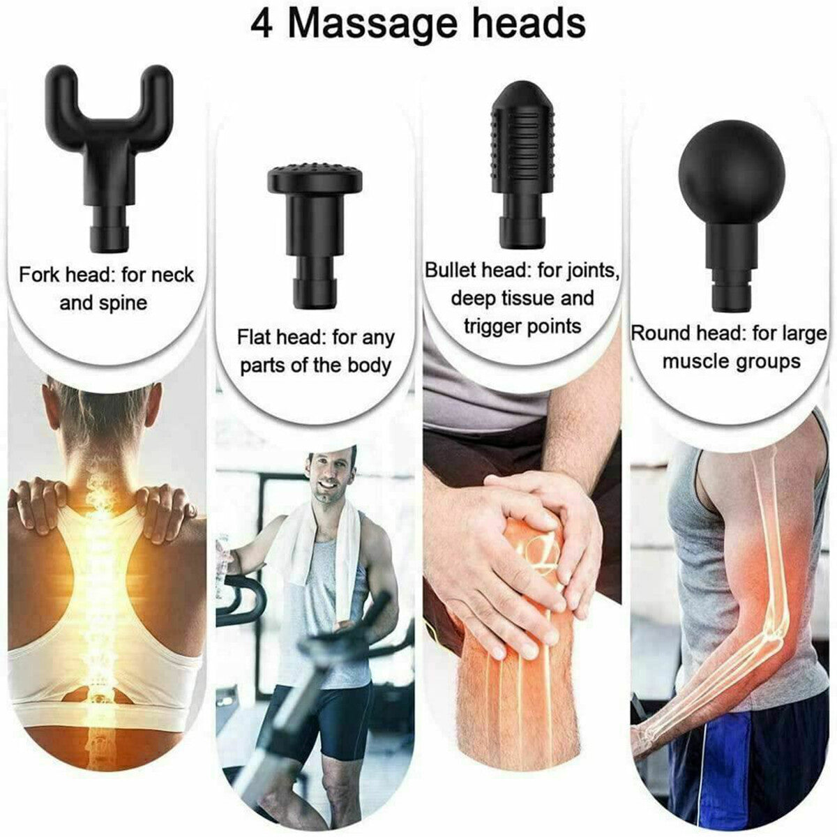 TERAPIA PISTOLA PER MASSAGGI VIBRAZIONI A PERCUSSIONE MASSAGGIATORE MUSCOLARE