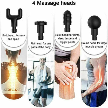 TERAPIA PISTOLA PER MASSAGGI VIBRAZIONI A PERCUSSIONE MASSAGGIATORE MUSCOLARE