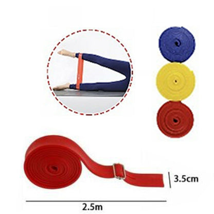 FASCIA BANDA ELASTICA AEROBICA Workout YOGA BANDA DI RESISTENZA STRETCHING 2,5MT