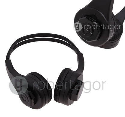 CUFFIE STEREO AUDIO AURICOLARI RICARICABILE MICROSD TF smartphon IPHONE SAMSUNG