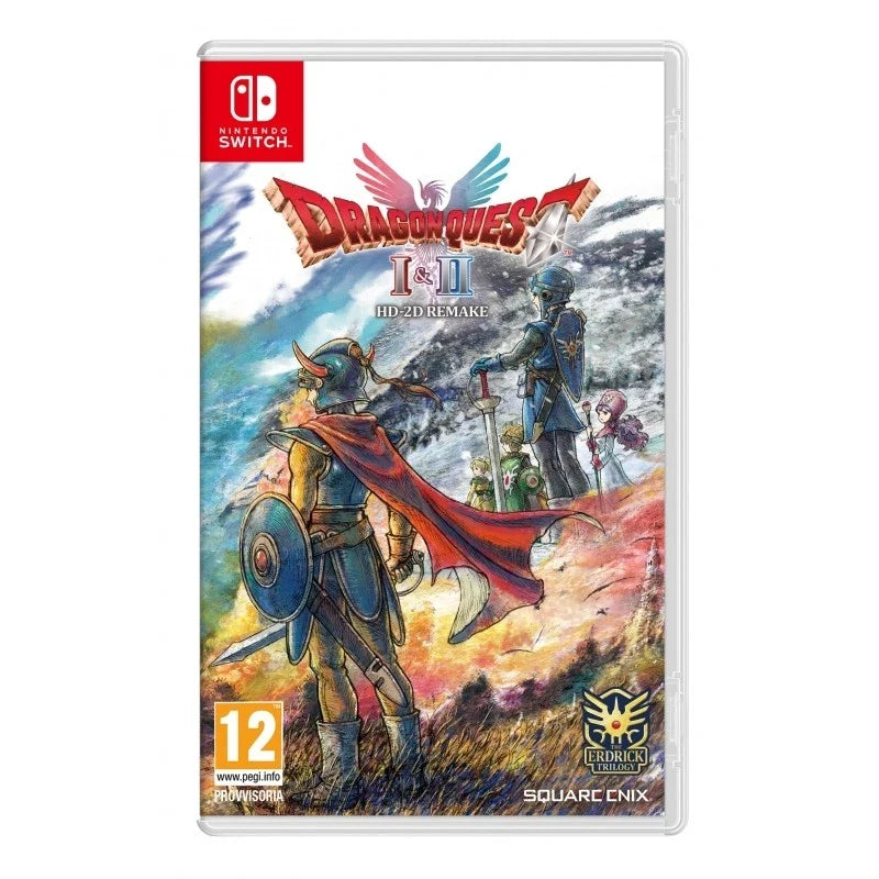 Dragon Quest I & II HD-2D Remake Nintendo Switch Spiel Pal Italienisch Neu
