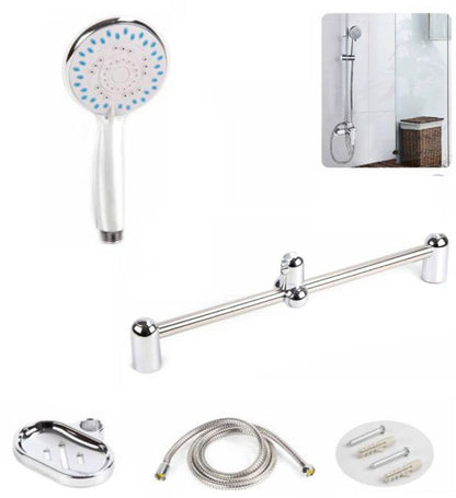 ATSTA SALISCENDI SOFFIONE CROMATO DOCCETTA BAGNO DOCCIA TUBO ROTONDO 01991