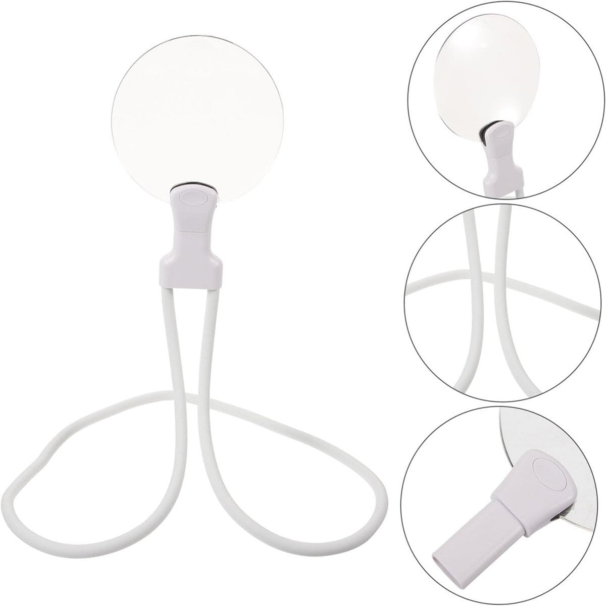 LENTE DI INGRANDIMENTO COLLO MANI LIBERE FLESSIBILE 5X REGOLABILE RICAMO
