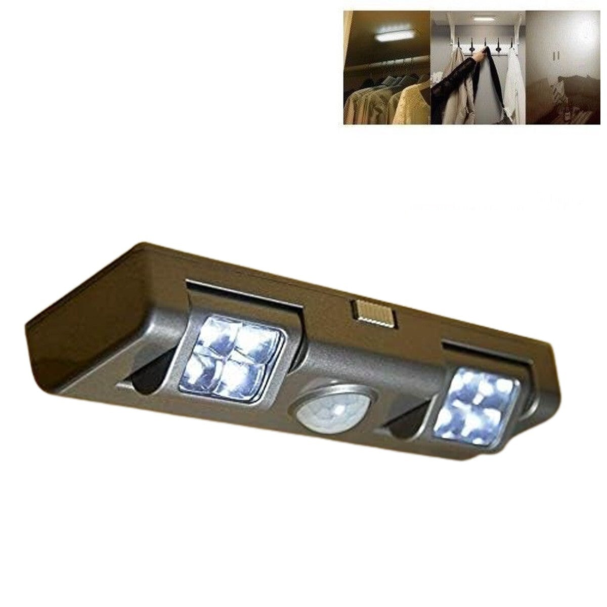 LUCE A 8 LED CON SENSORE DI MOVIMENTO ARMADIO CANTINA CREDENZA CASA HJ-1808