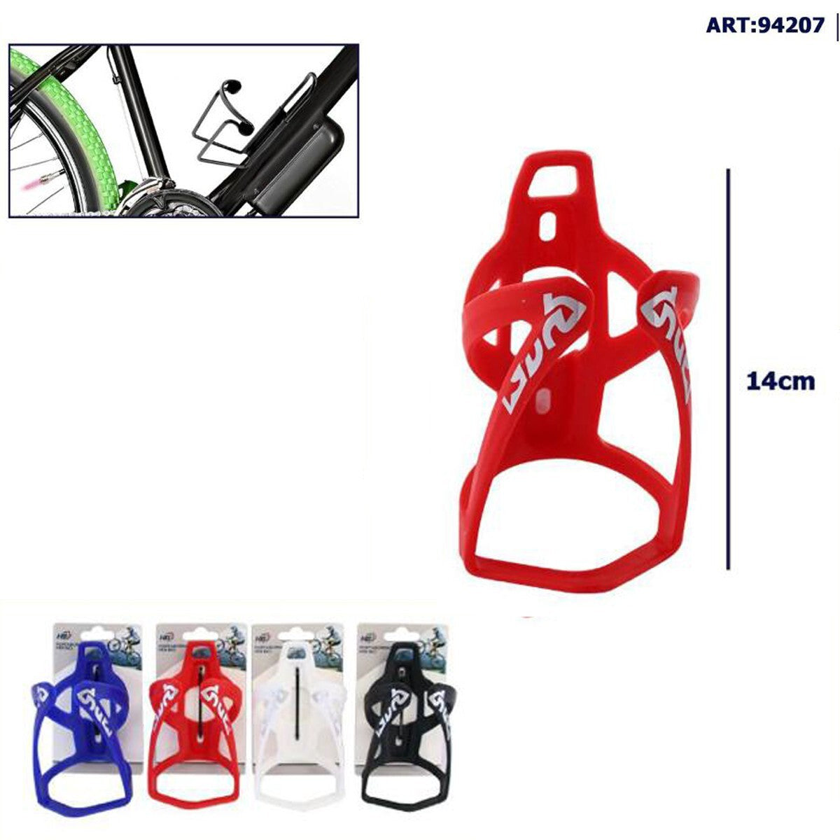 PORTABORRACCIA PER BICI MTB DA BICICLETTA PORTA BORRACCIA BOTTIGLIA 94207