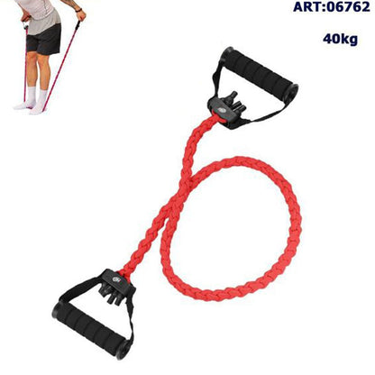 BANDA DI RESISTENZA FASCIA ELASTICA TESSUTO CORDA FITNESS PILATES YOGA 40KG*