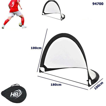 PORTA DA CALCIO BAMBINI GIOCO POP UP BORSA DENTRO FUORI CASA 10X18CM 94700