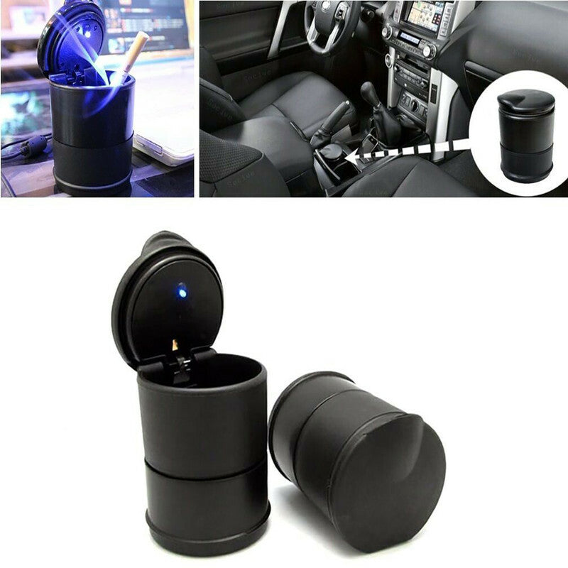 PORTACENERE POSACENERE AUTO CENERE PORTA SIGARETTA CENERIERA LUCE LED UFFICIO