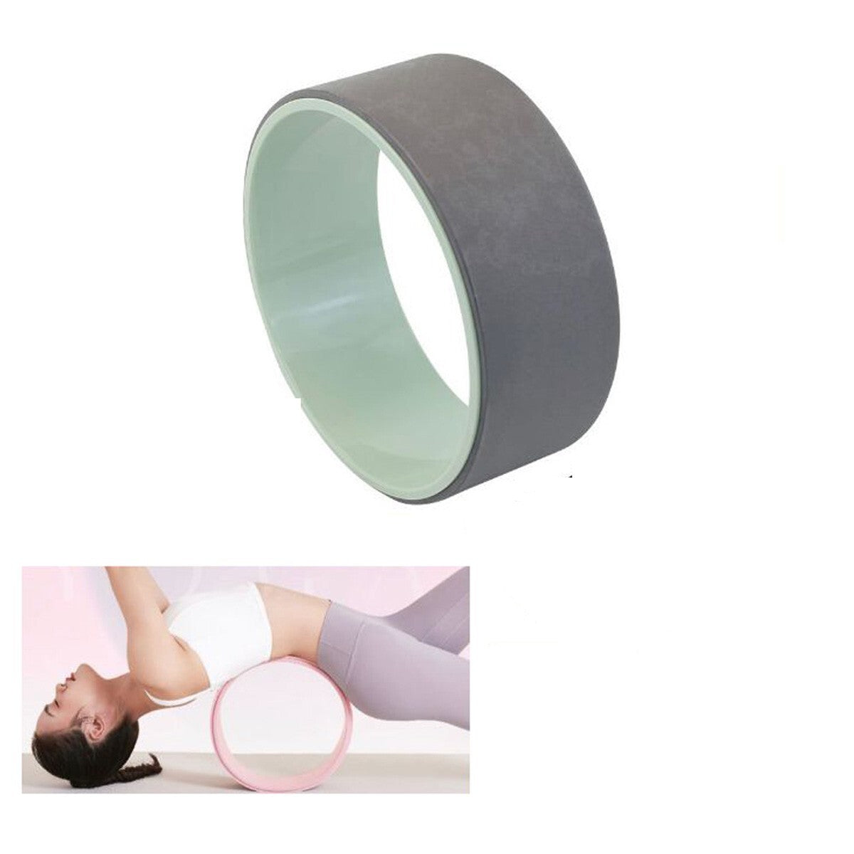 YOGA CIRCLE CERCHIO ACCESSORIO PILATES FITNESS AEROBICA RUOTA BODY WHEEL ANELLO