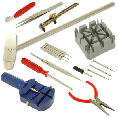 KIT RIPARA OROLOGI APRICASSE TOGLI MAGLIE SET CACCIAVITI RIPARAZIONI CINTURINI