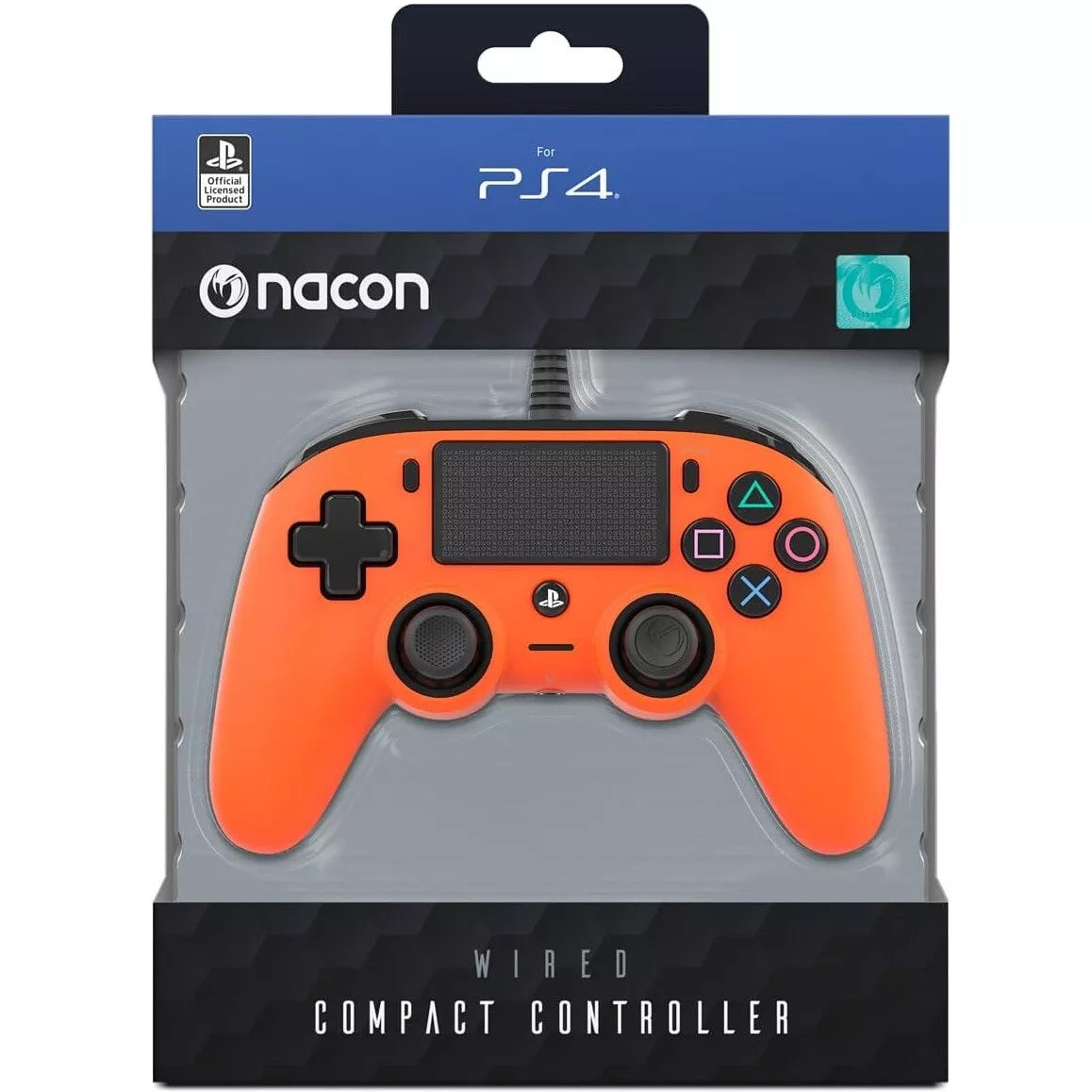 Nacon Controller Wired Pad Playstation 4 Ps4/Pc Kabelgebundenes Joypad USB (Orange)