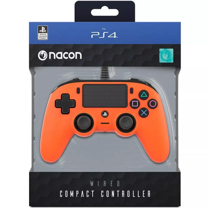 Nacon Controller Wired Pad Playstation 4 Ps4/Pc Kabelgebundenes Joypad USB (Orange)