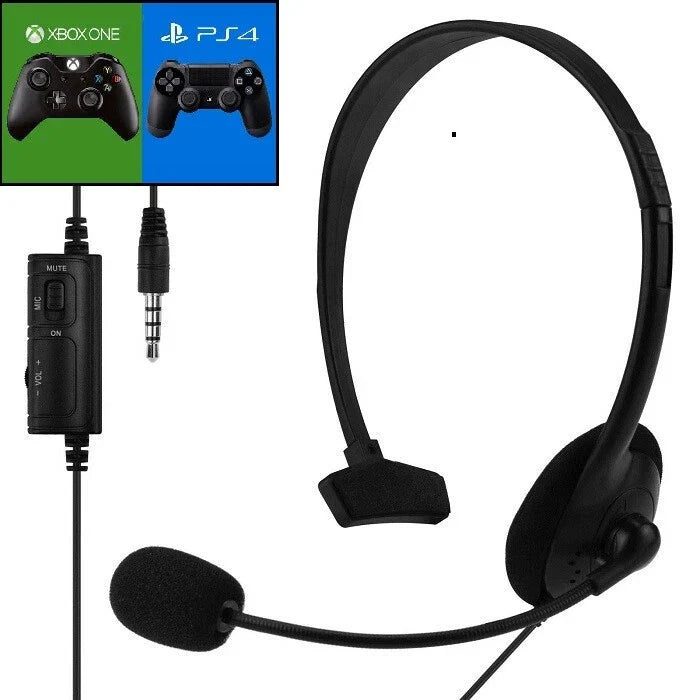Gaming Headset für PS4 XBOX One PC Kopfhörer mit Mikrofon Lautstärke PlayStation 4